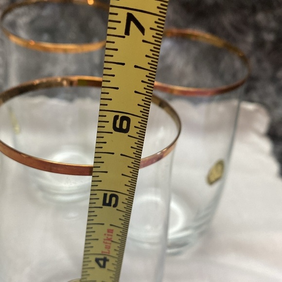 1980 Bohemian Crysalex Geneva old Fashion Gold Rim Whiskey High Ball Glasses. - Picture 13 of 16
